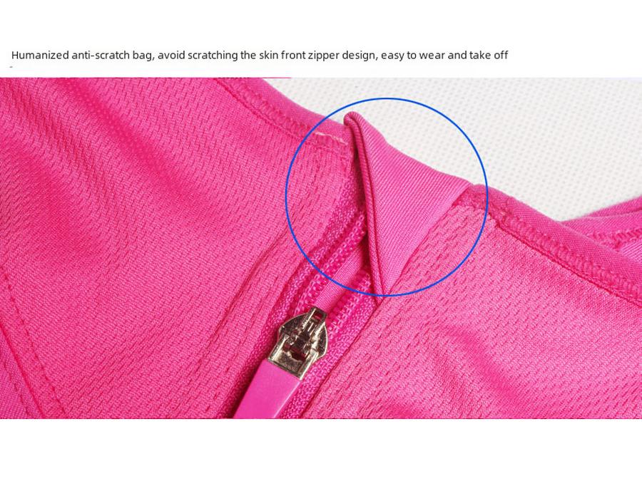 Профессиональный высокопрочный ударопрочный спортивный бюстгальтер с застежкой-молнией спереди, конструкция без косточек