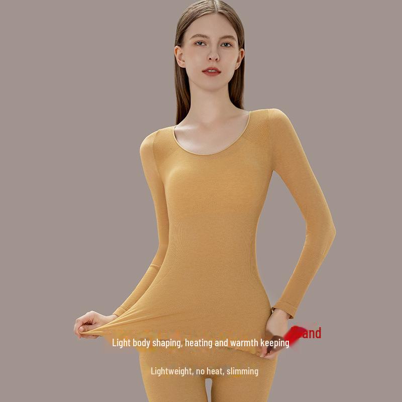 Женский бесшовный термокостюм: German Velvet Slim Fit для осени и зимы