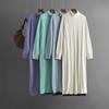 Loose Thick Knitting Dress Women Autumn Winter Twist Long Sleeve Turtleneck Ladies Color Matching Casual Basics Dress