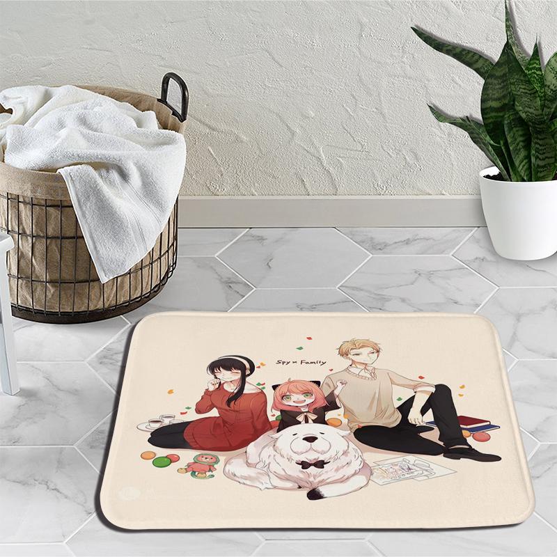 Семейный прикроватный коврик Spy X Anya Forger, дверной ковер Loid Yor Forger, мультяшный напольный коврик для гостиной, тапис, украшение, гобелен