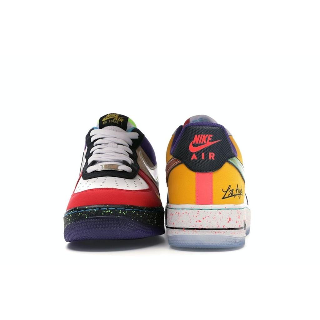 Nike Мужские кроссовки Air Force 1 07 LV8 What The LA, разноцветные, белые, черные CT1117-100