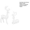 1 Pair of Deer Sculpture Christmas Small Reindeer Figurine for Living Room TV Cabinet Home Office Decoration