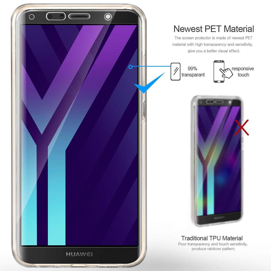 Чехол для телефона с поворотом на 360 градусов, силиконовый кристально чистый полный защитный чехол для iPhone Samsung Huawei Honor Xiaomi Redmi OPPO Realme Vivo OnePlus