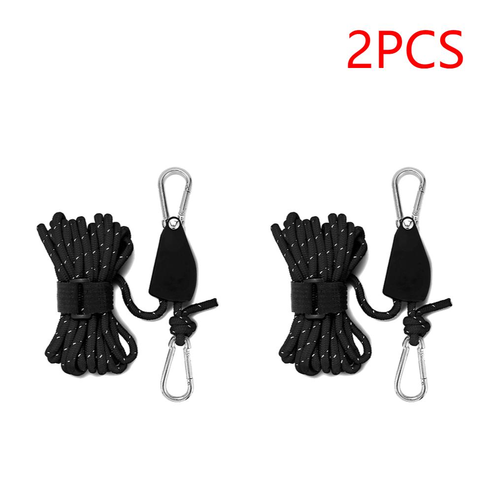4 м регулируемый трос для кемпинговой палатки, вешалка для троса, трос для тента, подъемный трос, крюк, прочный трос, вешалка-зажим