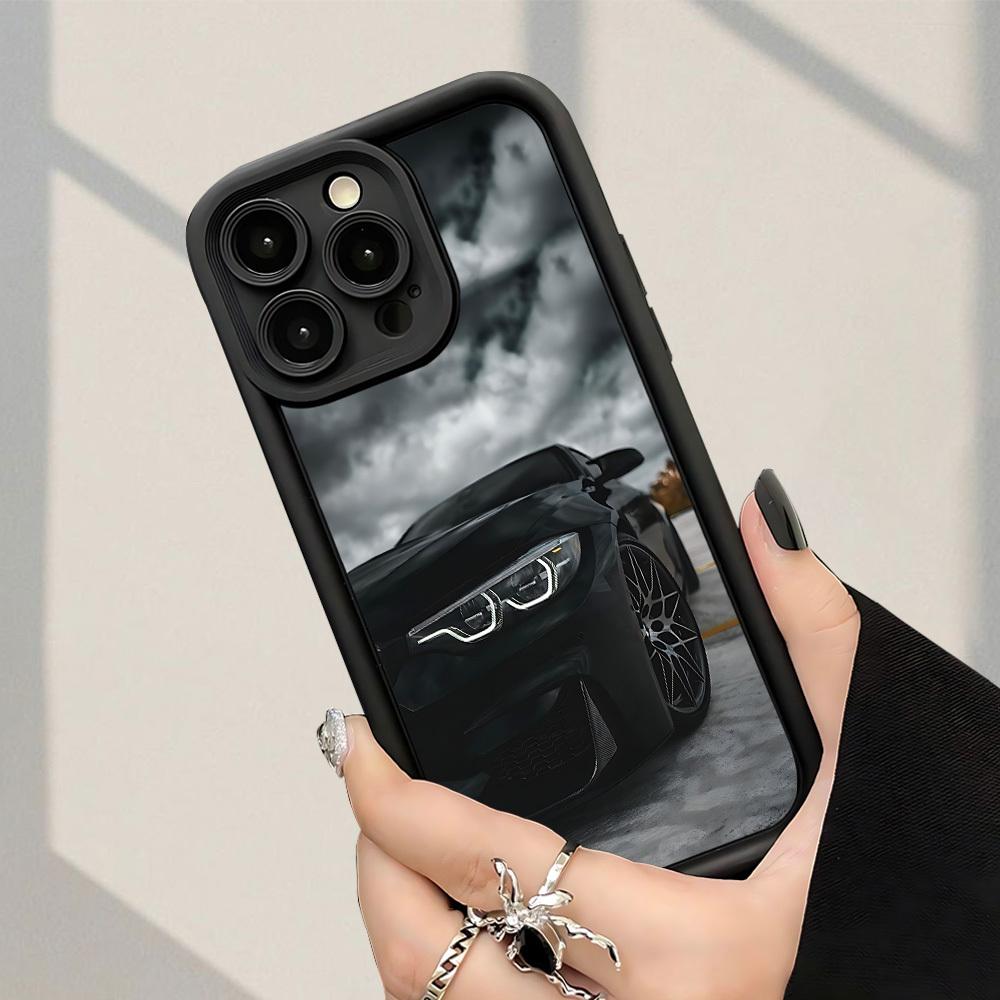 Чехол для телефона с дизайном спортивного автомобиля для iPhone 17 16 15 14 13 12 11 Pro/ Max /Plus противоударная задняя крышка