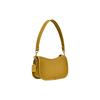 COACH Swinger 20 solid color zipper closure tanned leather underarm bag mahjong bag handbag shoulder bag women's linen yellow