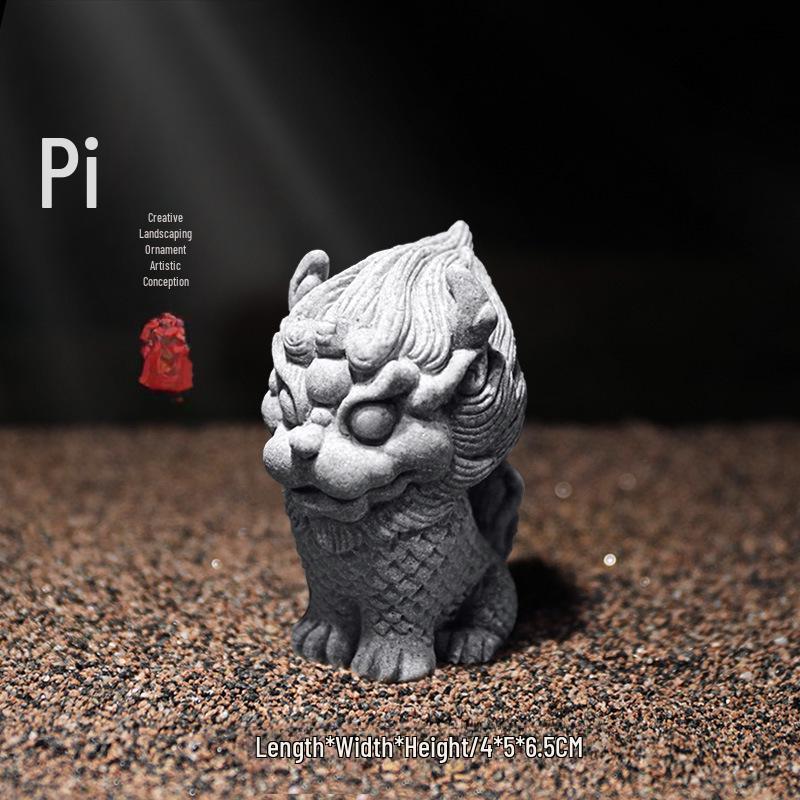 Китайская статуя Будды из песчаника - Декор для внутреннего сада и аквариума