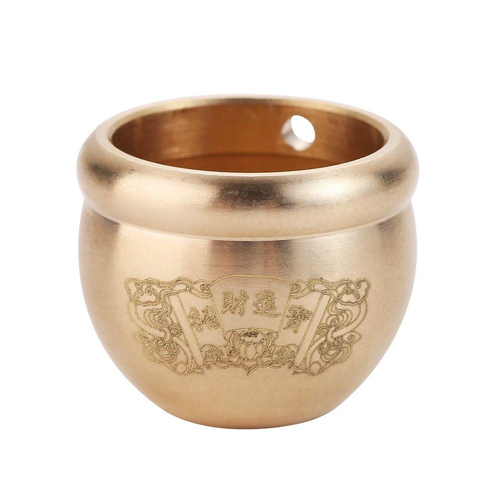 Creative Baifu Rice Cylinder Handmade Treasure Bowl Wealth Figurine Attract Good Luck