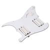 Yibuy Белый 11-отверстий Пикгард с проводной пластиной для гитары с HH хамбакерами