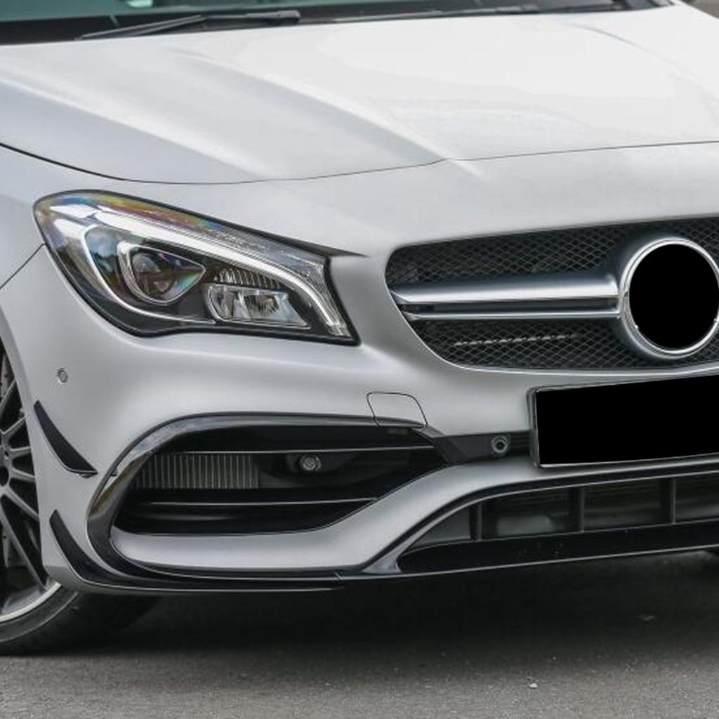 ABTU-Car Front Bumper Side Fog Light Splitter Spoiler For Mercedes BENZ CLA Class W117 C117 CLA45 CLA200 CLA220 AMG 2016-2018