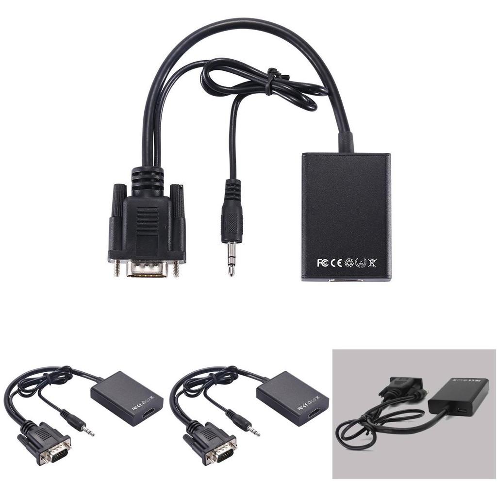 Кабель-конвертер VGA в HDMI с медным сердечником для HDTV-монитора, ПК-гейминга, установки домашнего кинотеатра