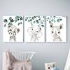 Personalized Kid Room Picture Customize Baby Bedroom Decoration Wall Art Poster Print Eucalyptus Animal Zebra Giraffe Pictures