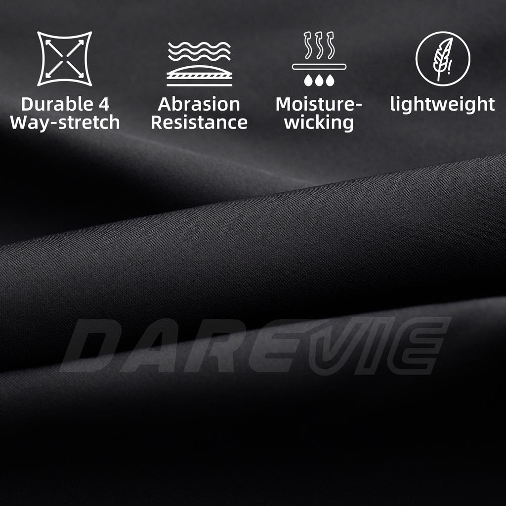 DAREVIE Cycling Bib Pants One Piece Lightweight Anti UV 4 Way Stretch Men's Cycling Tights Wear Resistant Quick Dry Men's Pants