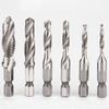 Screw Machine HSS Screw Thread Bit Tap Drill Bit Hex Shank Shank Tap Drill Bits Titanium Plated