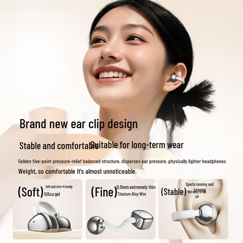 Lenovo RS107 Ear Clip Wireless Bluetooth Earbuds