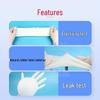 Sterile Powder-Free Medical Rubber Examination Gloves for Surgery, Dentistry, or Beauty (Individually Packaged)