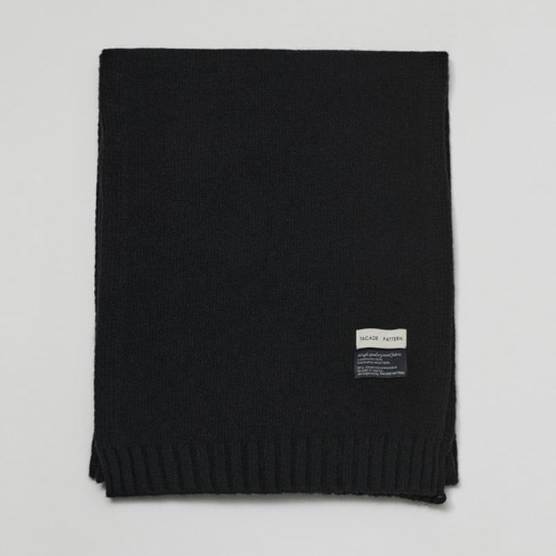 FACADE PATTERN Cashmere Knit Muffler_4 Colors
