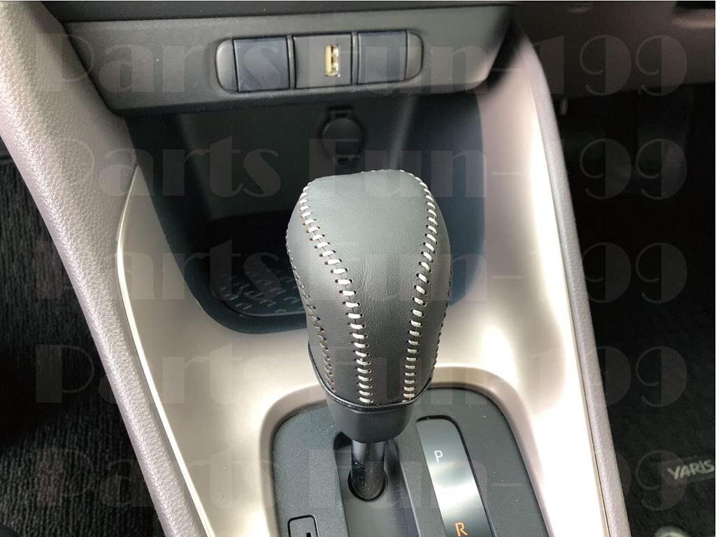 Чехол на ручку переключения передач из натуральной кожи для Toyota Yaris Cross, кожаный чехол на спинку заднего сиденья