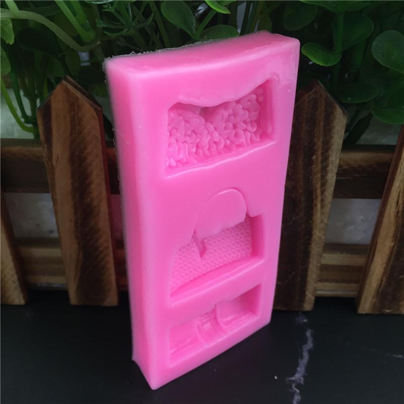 2 шт. 3D силиконовые формы для торта Дизайн сумок для женщин для мастики, ганаша, шоколада Декорирование бордюров Аксессуары для выпечки