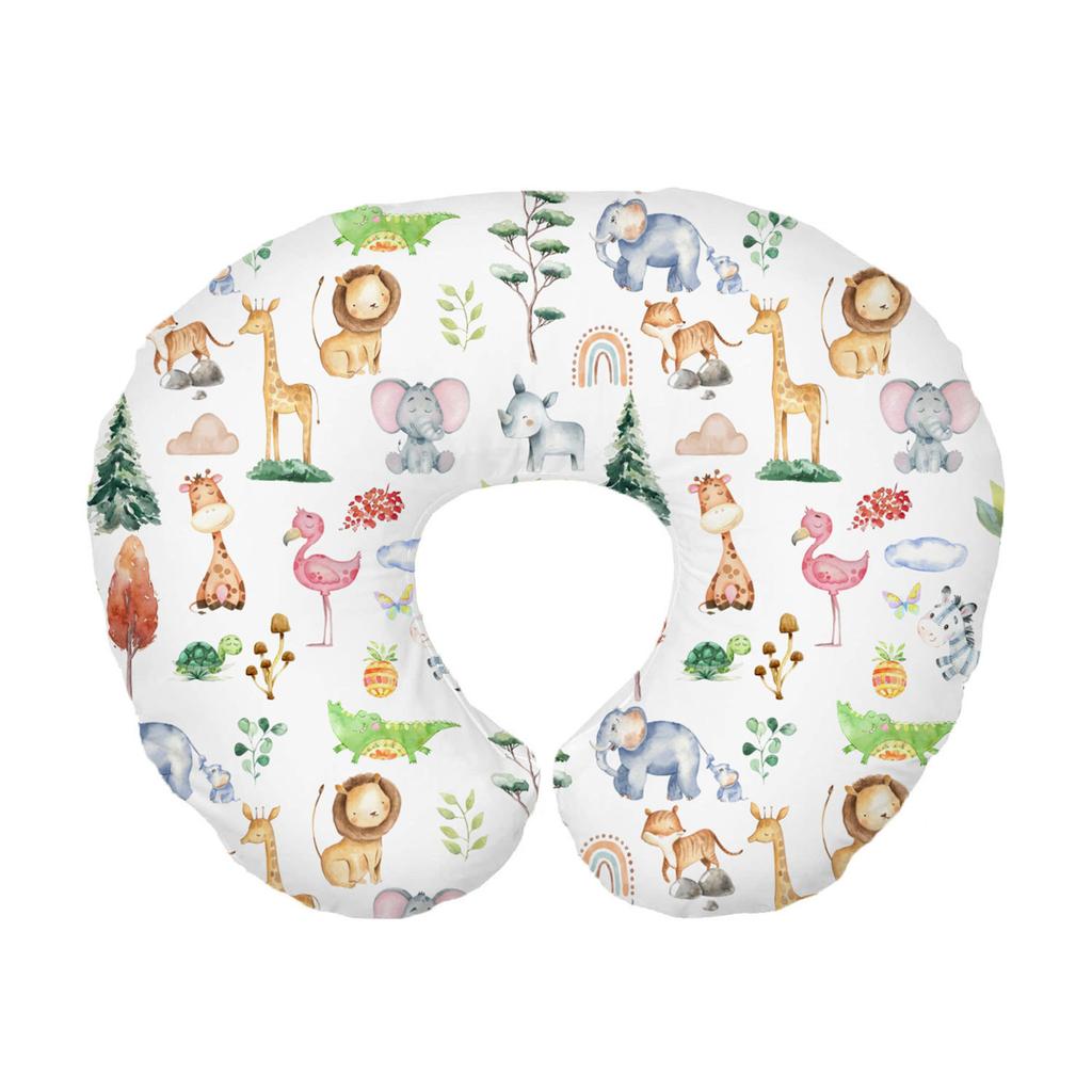 Washable Nursing Pillowcase Removable Nursing Pillow Cover U Shape Print Nursing Pillow Case Breastfeeding Pillow Sleeve