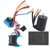 3650 Motor 2300KV+ 120A Brushless ESC + Program Card + Heat Sink Set for 1/10 RC Car