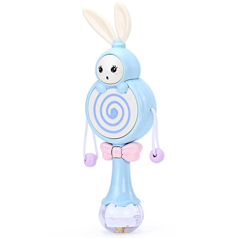 Симпатичная детская игрушка-погремушка-барабан может кусать развивающие игрушки с музыкой 