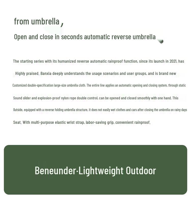 Автоматический складной зонт Beneunder RP63224