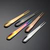 Вилка для фруктов двойного назначения из нержавеющей стали 304, интегрированная вилка и ложка для мороженого, палочка для лунного пирога, многоцветный подарочный комплект с титановым покрытием PVD