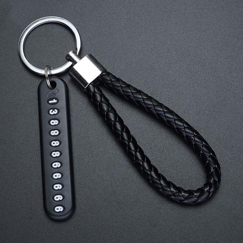 Простота подарков брелок брелок анти-потеря цифровой высокое качество красивый новый приход номер телефона пластина кулон DIY автомобильный аксессуар