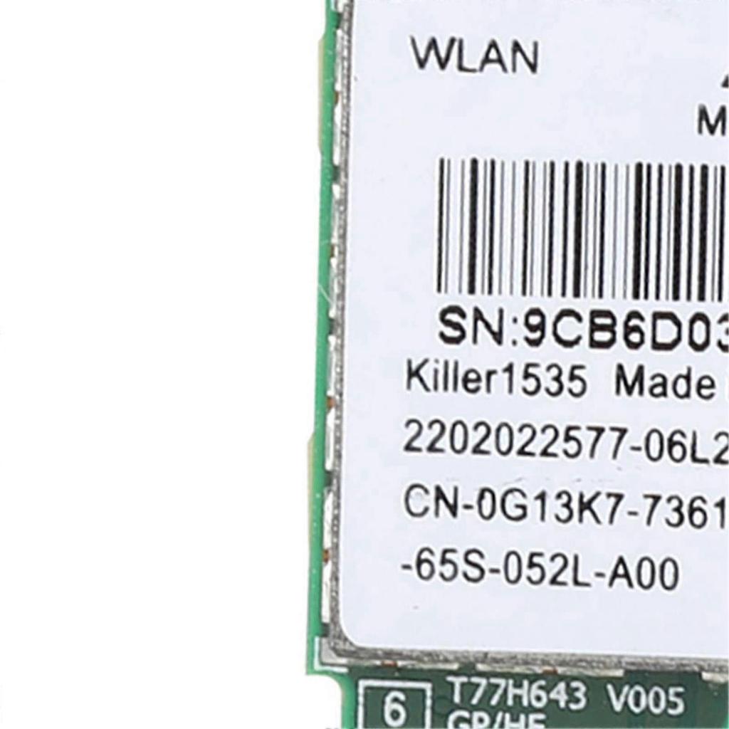Killer 1535AC Двухдиапазонная 802.11ac NGFF M.2 867 Мбит/с Bluetooth 4.1 Беспроводная сетевая карта для игр