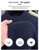 Men's Thickened Wool Sweater 450g - Autumn/Winter 2025 Fashion Embroidered Base Layer