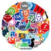 10/30/50/100 шт. Мультяшные наклейки по сетевому программированию Html Гик Java Php Программист Наклейки Скрапбукинг Ноутбук Телефон Автомобильная наклейка Игрушка