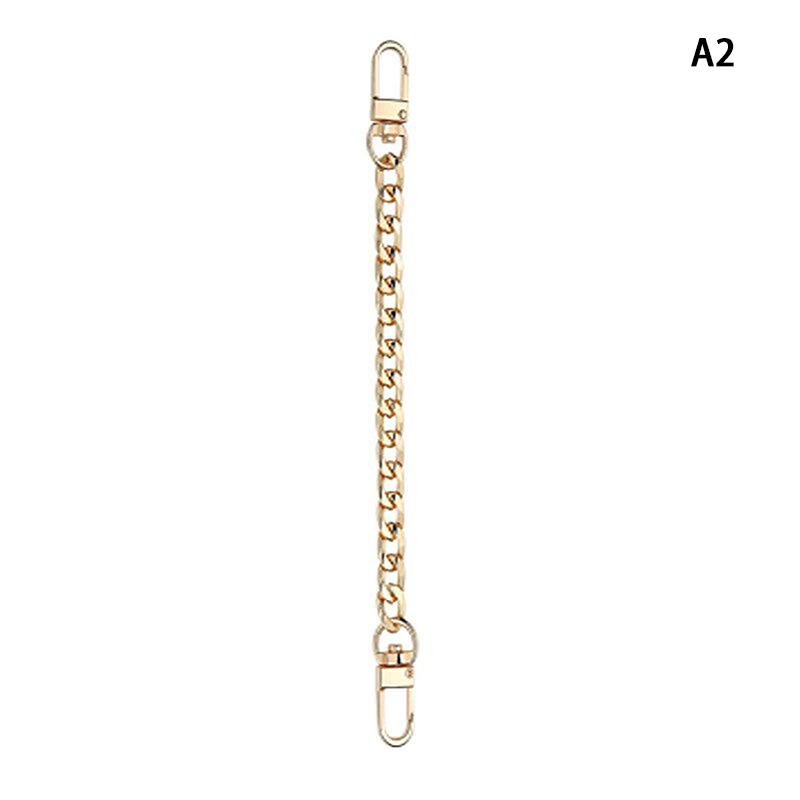 Chain Bag Strap Accessories 20Cm Extension Chain Bag Metal Chain Solid Color Diy Chain Durable Gold Silver Black Belts