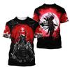 Summer Vintage Japanese Samurai T Shirt Men Casual Short Sleeve Tops O-Neck Oversized Men's Clothing Punk Streetwear 6xl