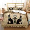 Mystery Egypt Egyptian Golden Anubis Print Bedding Set Duvet Cover With Pillowcase Comforter Bed Single Twin Full Queen Kid Gift
