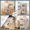 SPACEXPERT 20L Rolling Storage Box with Clear Blue Lid