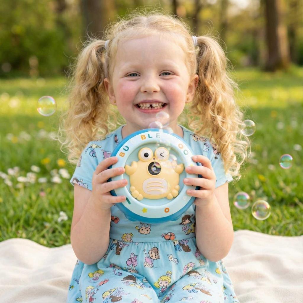 Bubble Machine Handheld Electric Bubble Blowing Toy For Boys And Girls, Children's Bubble 60ml