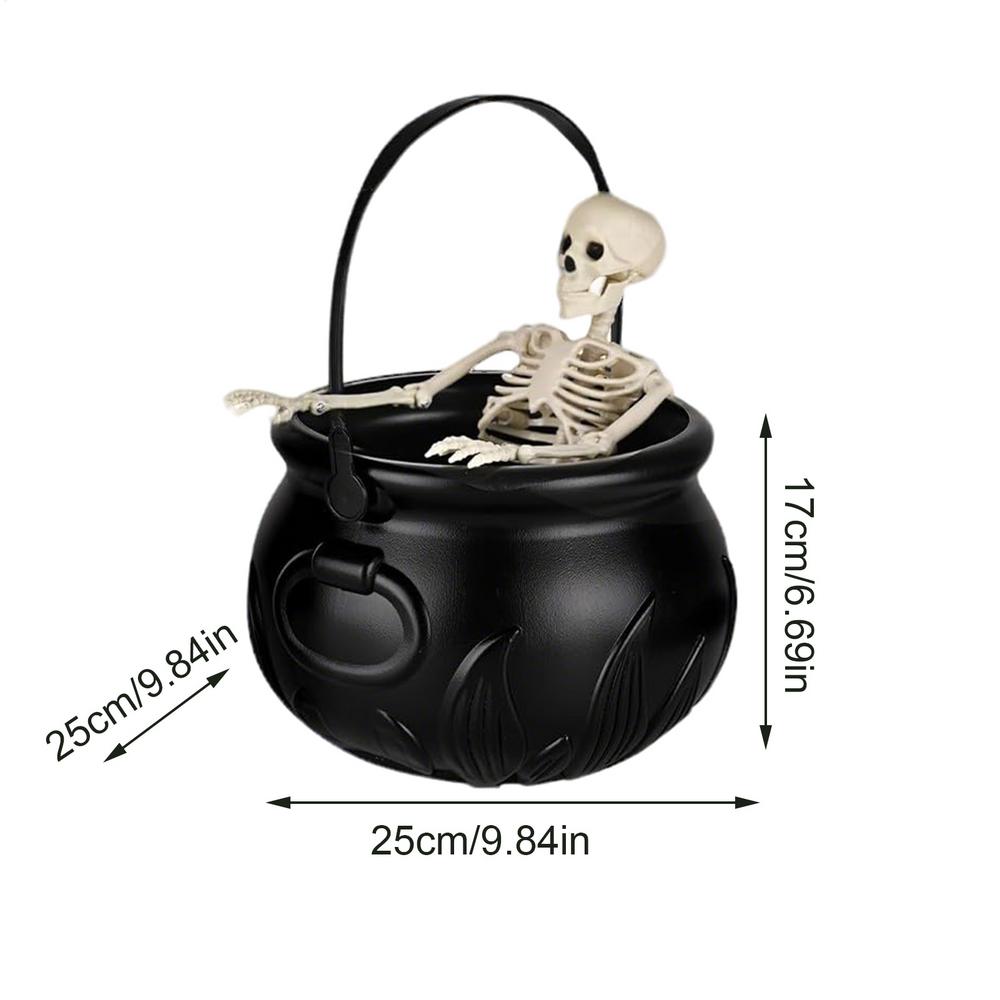 Halloween Decor Witches Cauldron Diffuser Bubbling Pot Haunted House Spooky Party Supplies Holiday Decorations Prop Cauldron