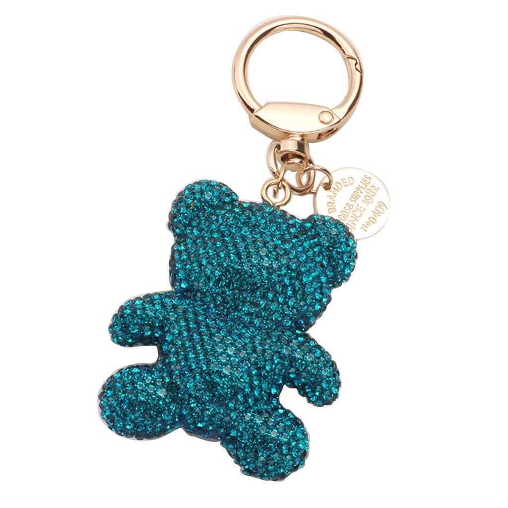Брелок-подвеска в виде медведя со стразами, брелок для ключей автомобиля, подвесное украшение, мультяшный медведь, подвески для телефона, для украшения сумок и кошельков