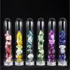 Multi-sided Digital DiceDND Game Dice 7pcs Polyhedral Double Colors Dice with Tube for RPG Board Game Party Supplies