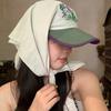 Korean Style Strappy Bandana Hat Sunscreen Letter Headscarf Hat Embroidery Baseball Cap  Vacation