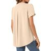 Women's Summer Fashion Simple V- Neck Blouse Shirt