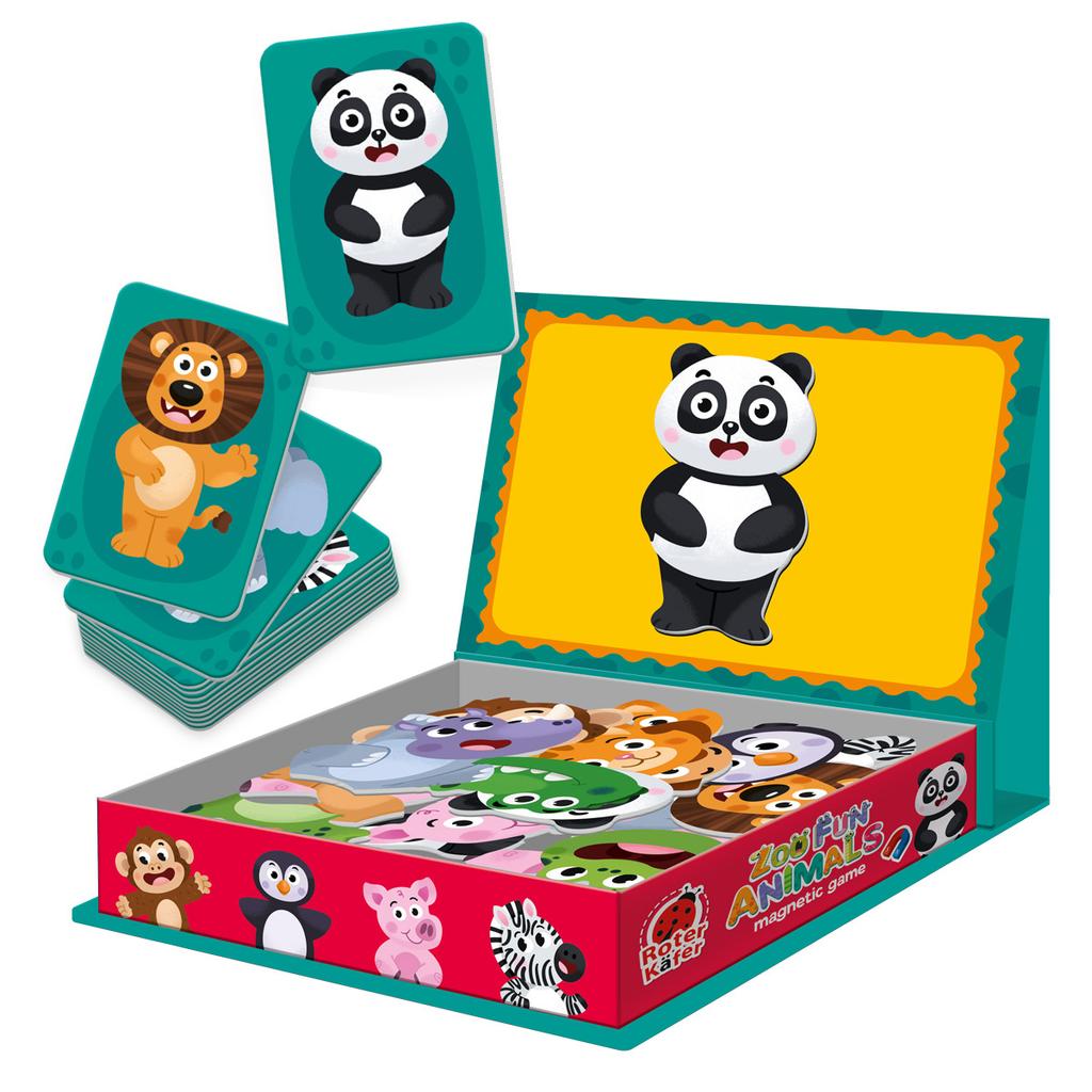Puzzle Układanka Magnetyczna Zabawne Zwierzęta W Zoo Roter Kafer