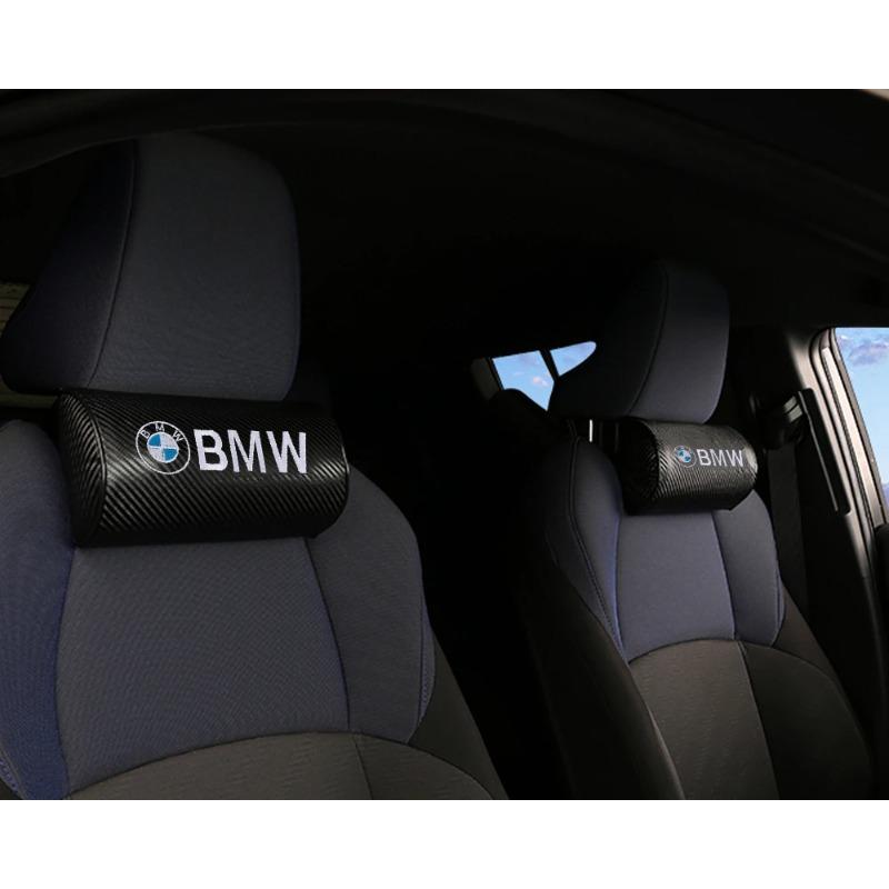 2 шт. Подушка для шеи автомобильного сиденья из углеродного волокна, подголовник для путешествий, аксессуары для BMW M Performance E46 E90 E60 F30 E39 E87 W222