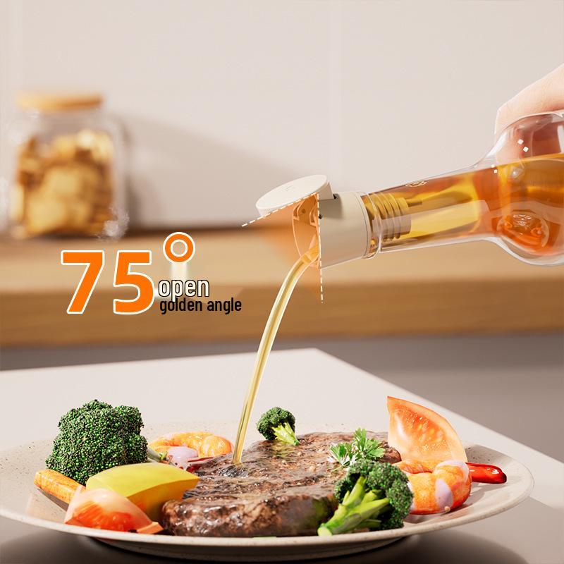 Автоматическая пробка-дозатор для бутылок с силиконовым стопором - Не капает, не протекает для масла, уксуса, соевого соуса, кулинарного вина и приправ