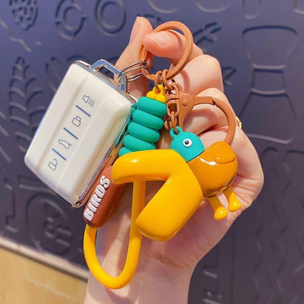 Cute Cartoon Keychain Creative Dolls Pendant Fashion Toucan Key Chain  Kids