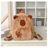 Школьная сумка Capibala Plush Capybara Bag Повседневная универсальная меховая сумка Рюкзак большой вместимости Школьная сумка Mochila