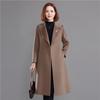 Women's 100% Wool Double-faced Mid-Length Coat