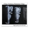 Valance Clips, Clear Plastic Valance Clips For Blinds, Window Blind Clips For Horizontal Blind Valance (12 Pcs)