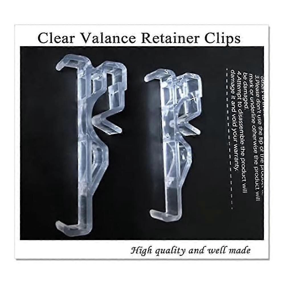 Valance Clips, Clear Plastic Valance Clips For Blinds, Window Blind Clips For Horizontal Blind Valance (12 Pcs)
